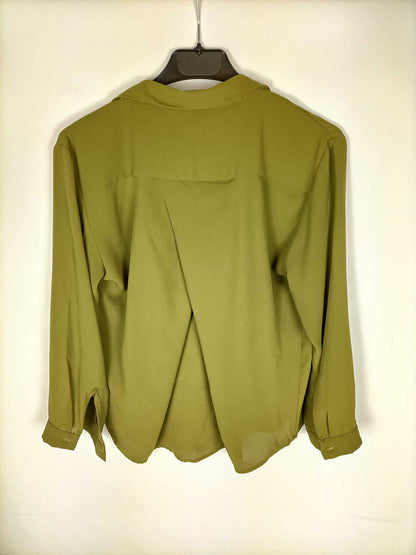 MONKI.Blusa fluida verde T.s