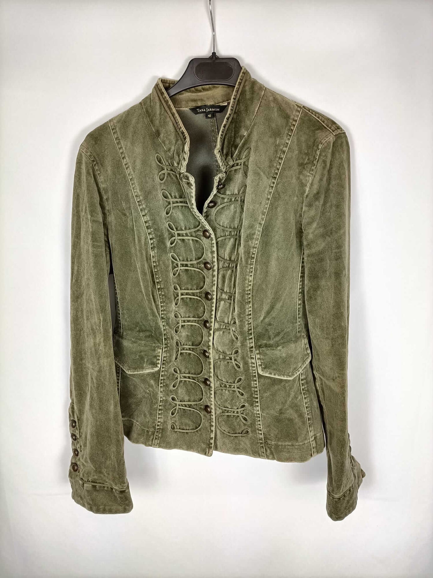 TARA JARMON. Fine velvet jacket T.42