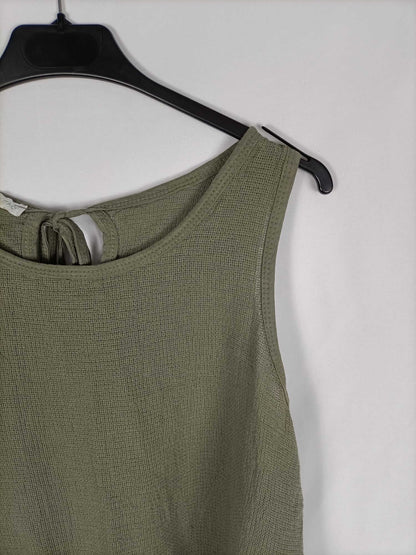 OTRAS.Top verde detalle croché T.m