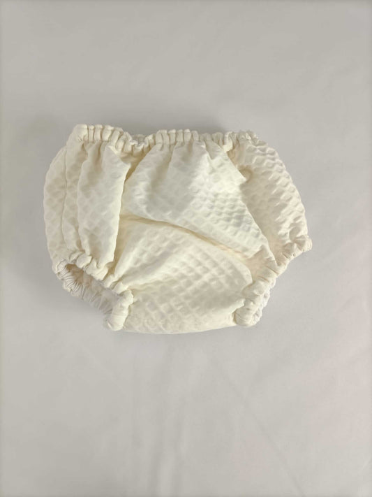 OTHERS. Beige textured diaper cover T. 0 months