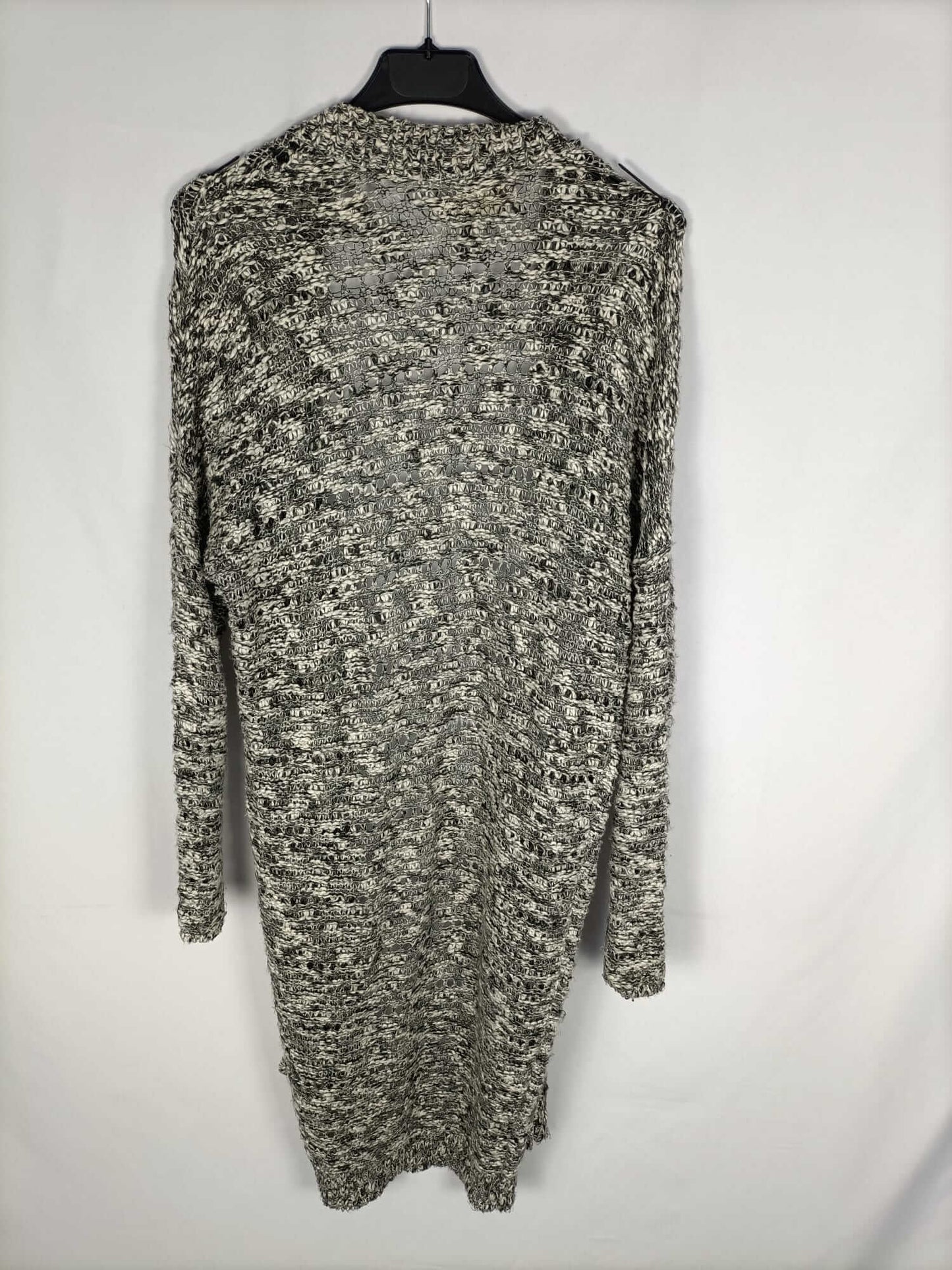 HOLLISTER.Cárdigan gris largo T.M/L