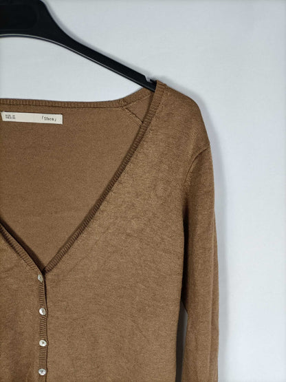 SFERA.Dark beige cardigan TM