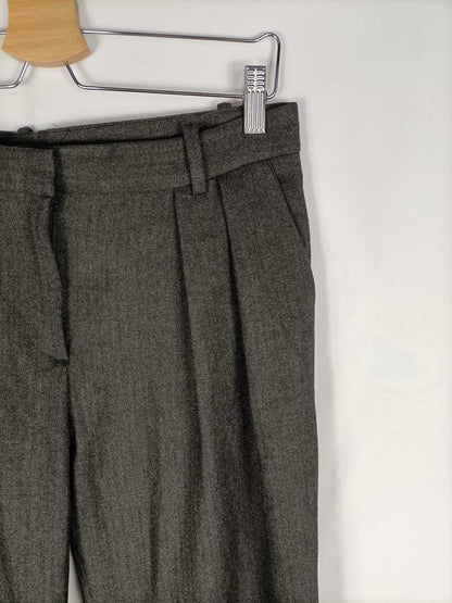 ZARA.Pantalones grises vestir T.m