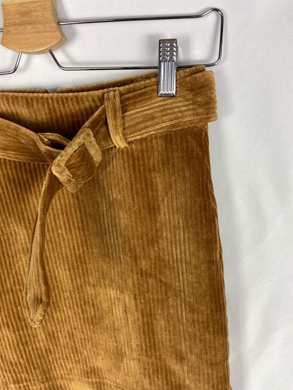 MANGO.Falda recta pana T.xs