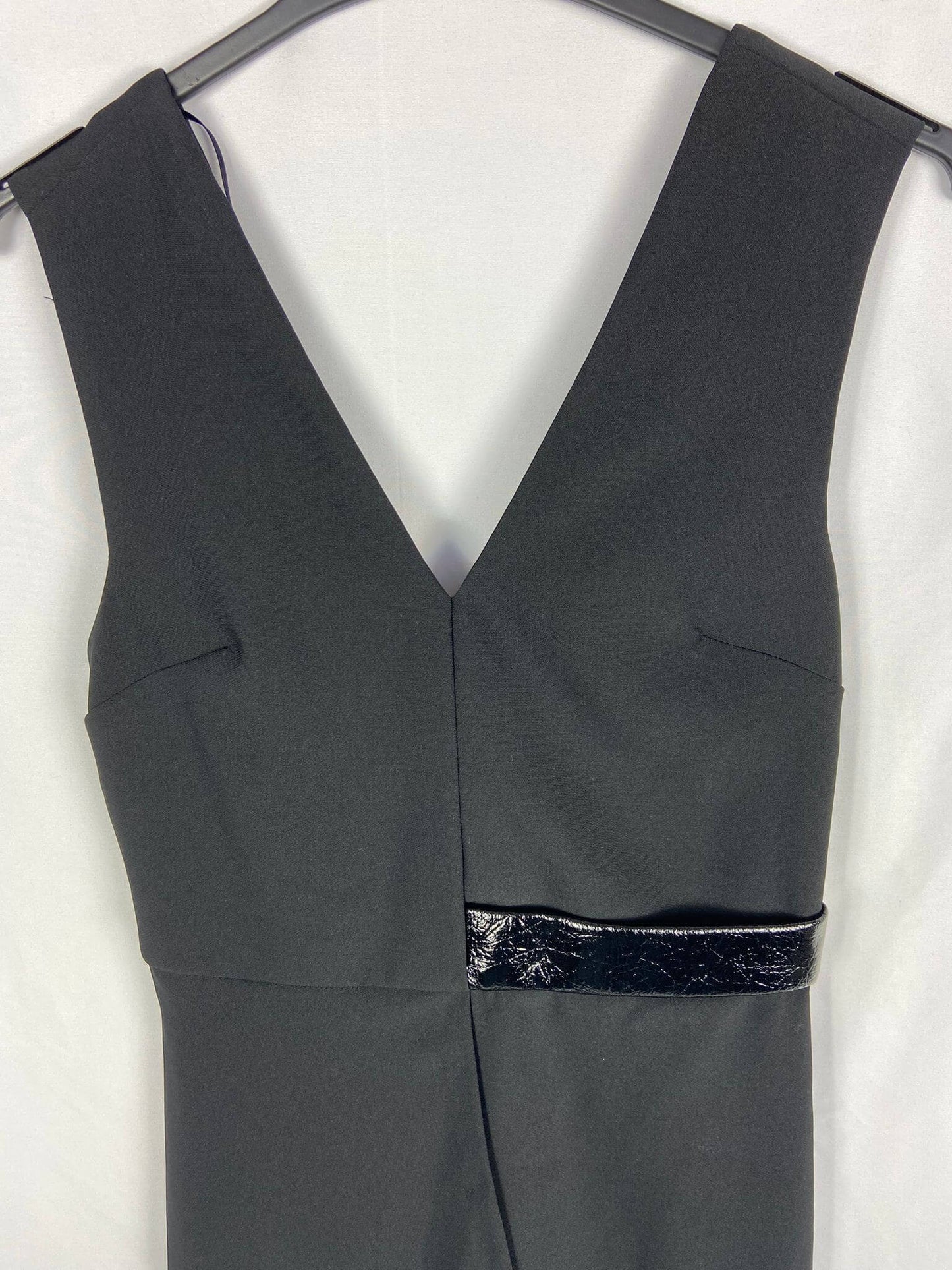 TOPSHOP.Black asymmetrical dress S.32