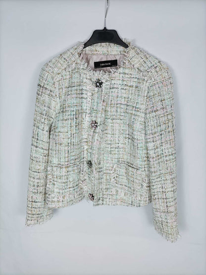 ZARA. Chaqueta tweed T. s