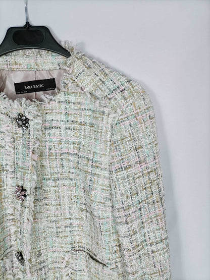 ZARA. Chaqueta tweed T. s
