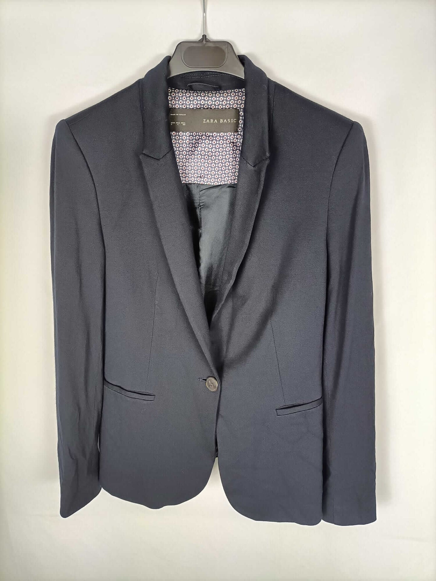 ZARA. Blazer azul marino T. s