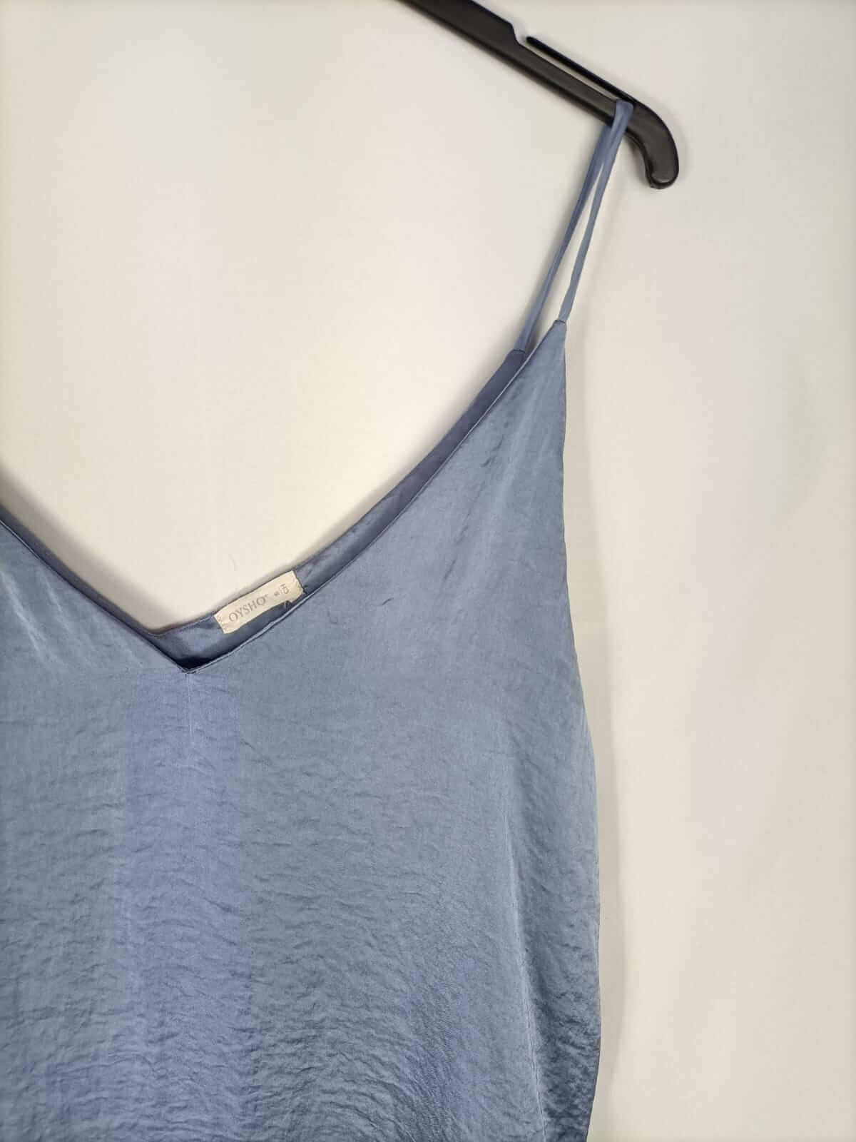 OYSHO.Vestido midi lencero T.s