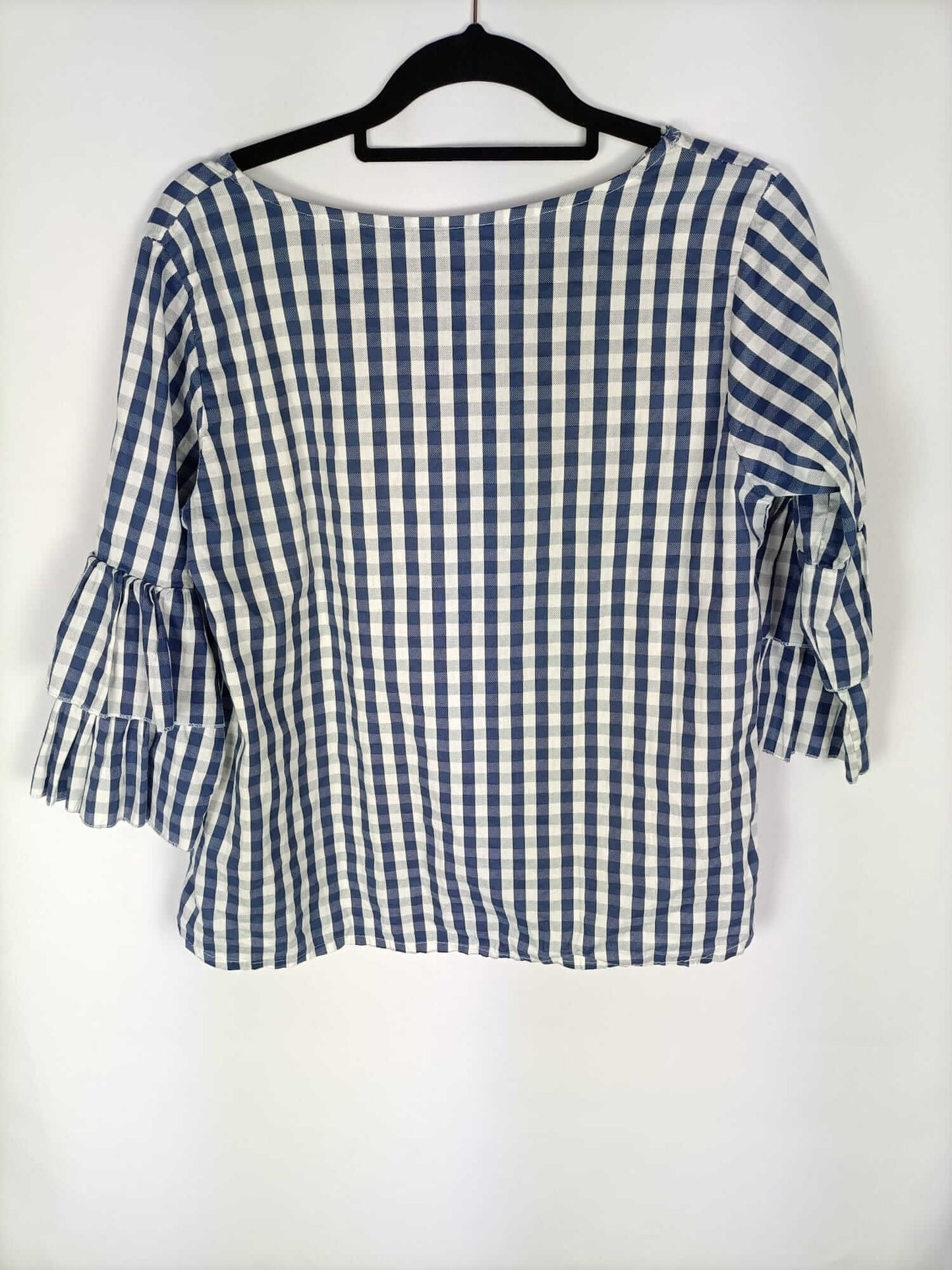 OTRAS. Blusa cuadros azul y blanca T.s/m