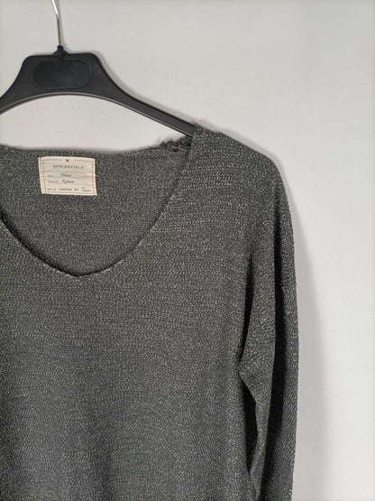 SPRINGFIELD. Jersey hilos plateados T.xs