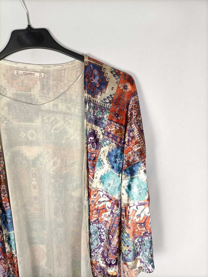 PULL&BEAR. Kimono terciopelo T.m