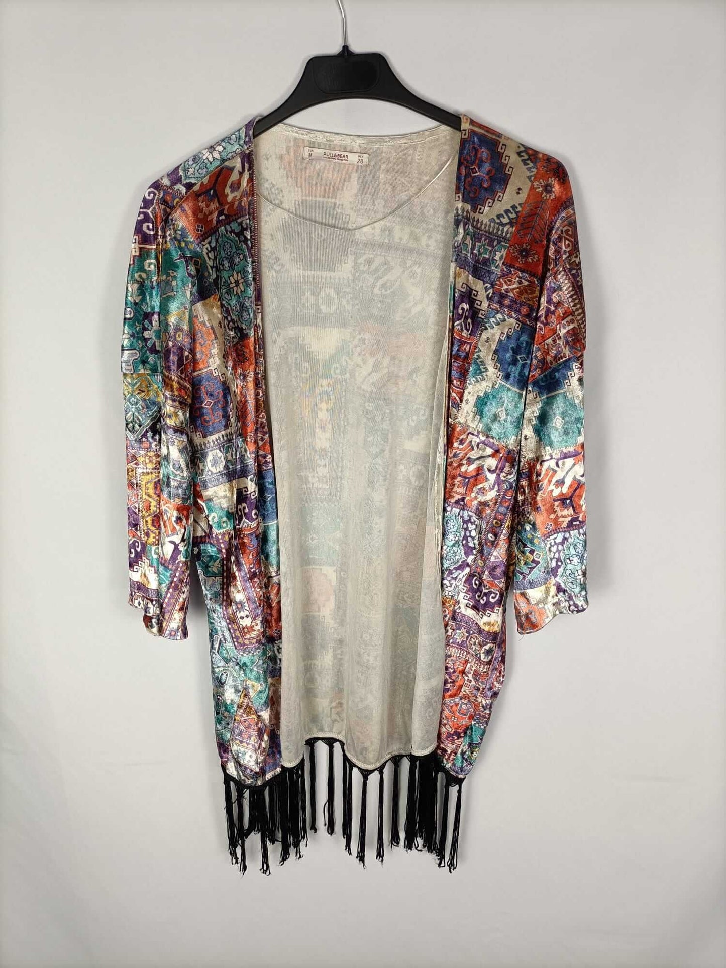 PULL&BEAR. Kimono terciopelo T.m