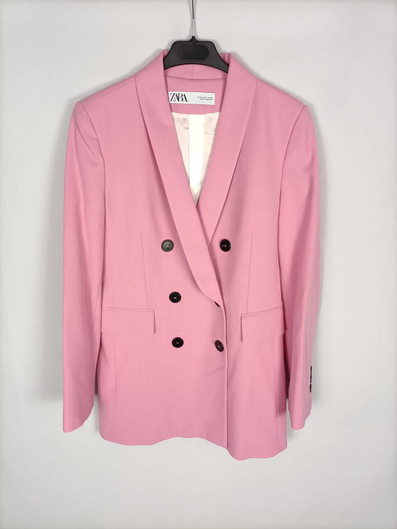 Blazer rosa cruzada (oversized) – Hibuy market