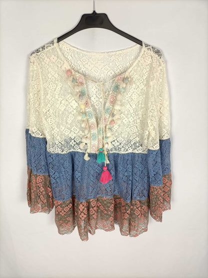 OTHERS. Hippie Lace Top Tm/l