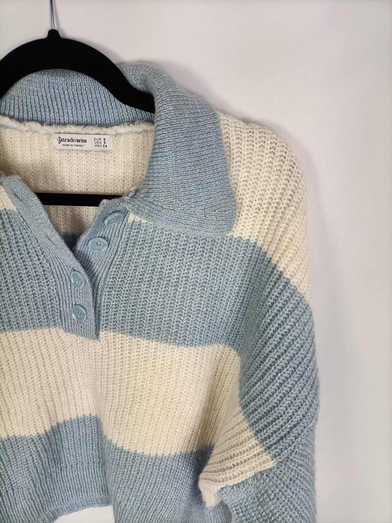 Jersey Cuello Pico Mujer Stradivarius Stradivarius Jersey Rayas