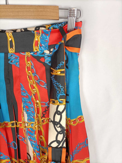 ZARA. Falda mini cadenas T.s