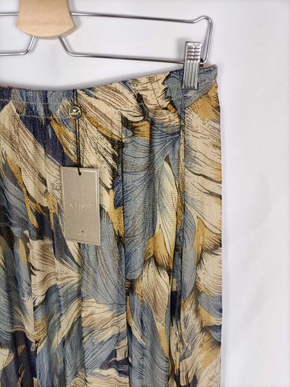 MEISÏE. Falda estampada hilos dorados T.l