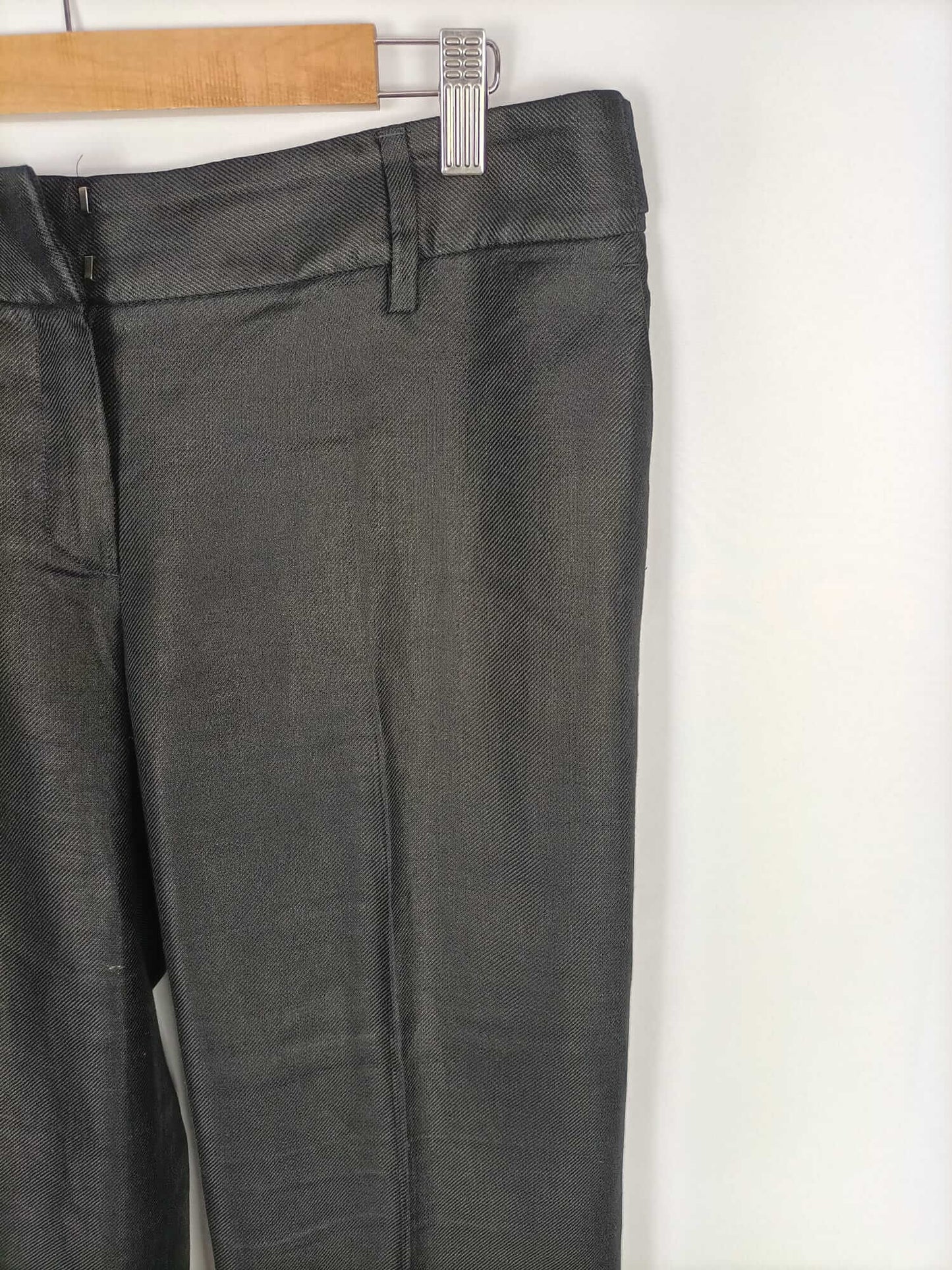 MASSIMO DUTTI. Pantalón de vestir negro T.44