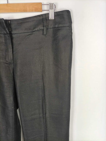 MASSIMO DUTTI. Pantalón de vestir negro T.44
