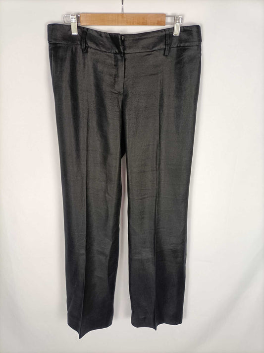 MASSIMO DUTTI. Pantalón de vestir negro T.44