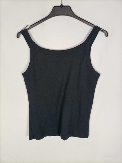 EASY WEAR. Top negro elástico T.42