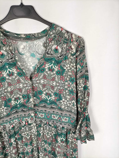 OTRAS. Vestido largo flores T.s/m