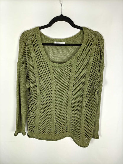 BLANCO. Jersey punto verde T.l