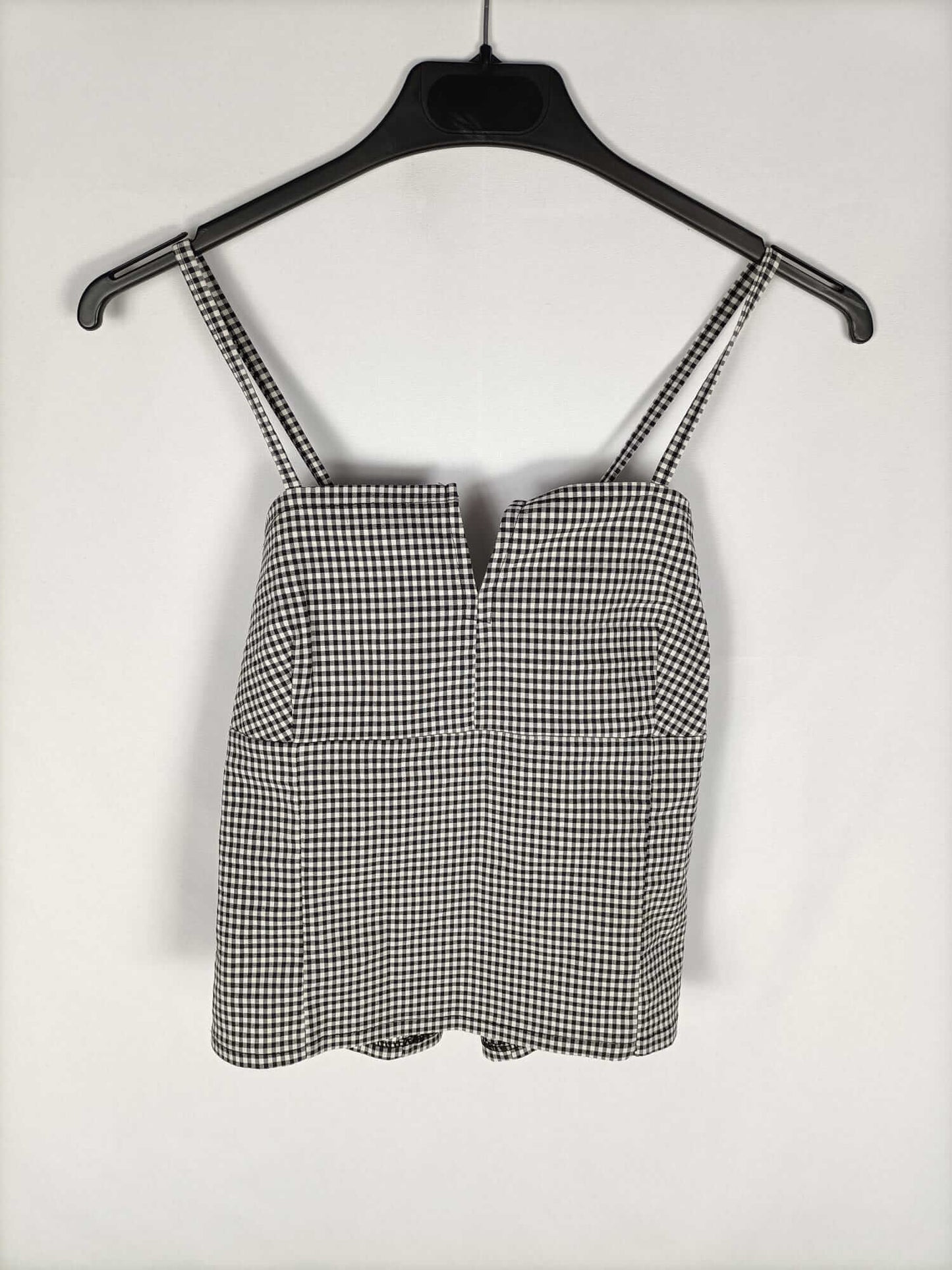 OTRAS. Croptop cuadros vichí T.s