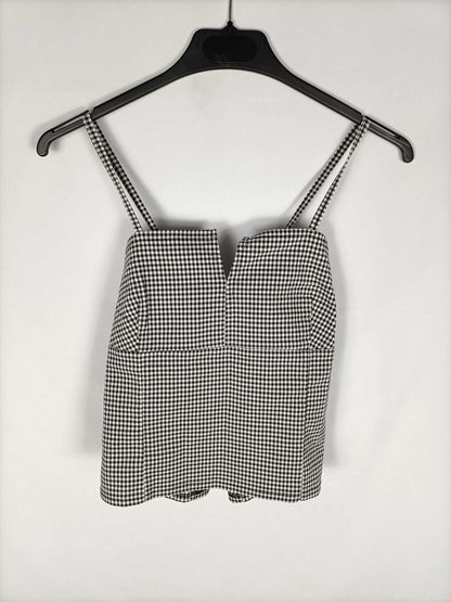 OTRAS. Croptop cuadros vichí T.s
