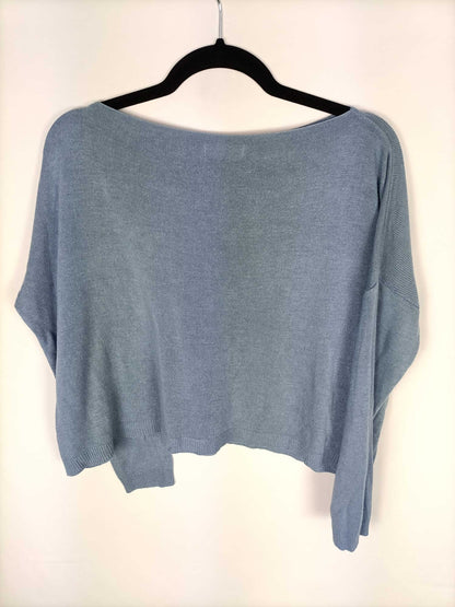 ALGO BONITO. Jersey finito azulón TU