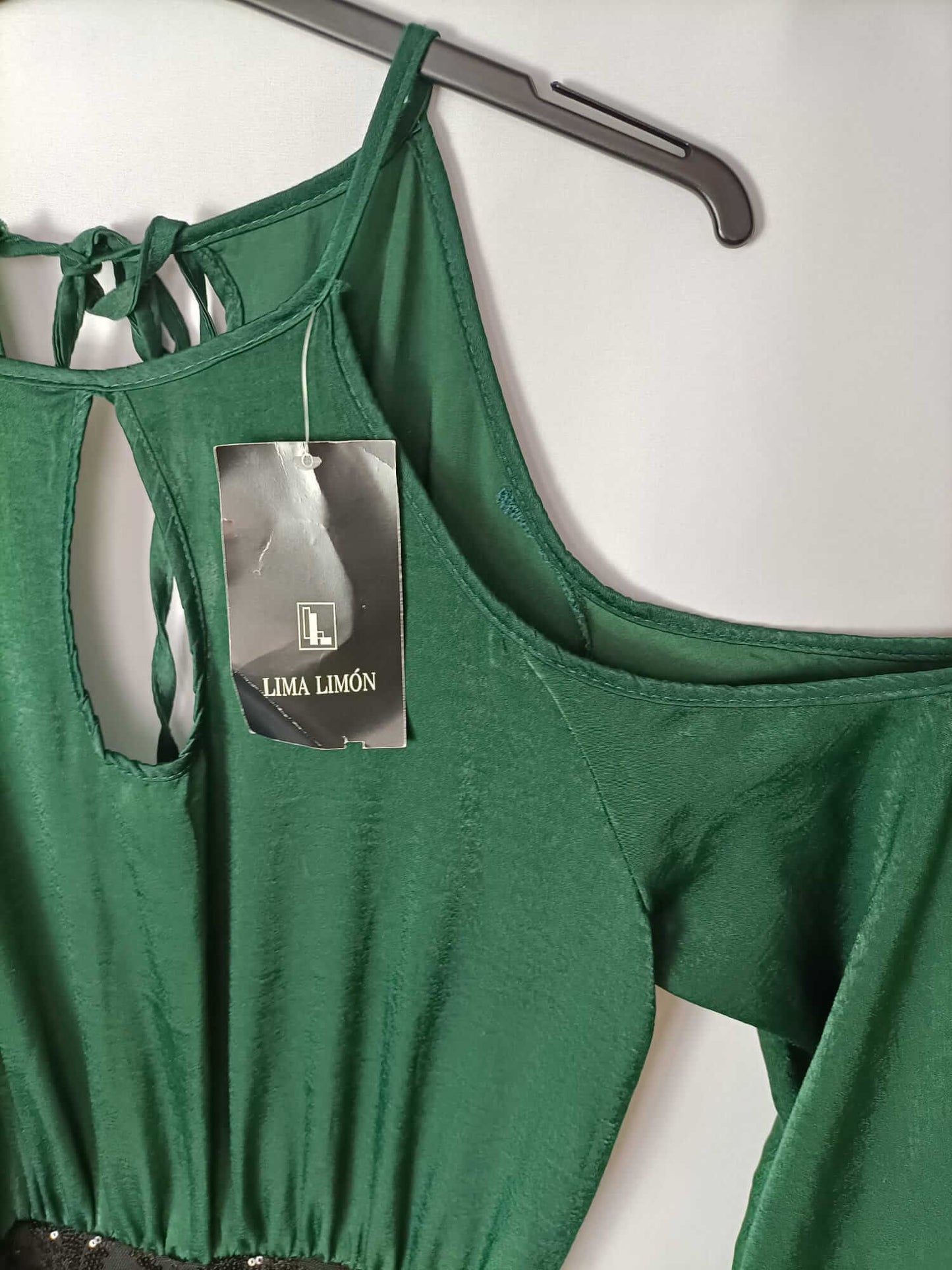 LIMA LIMON. Vestido doble textura T.m