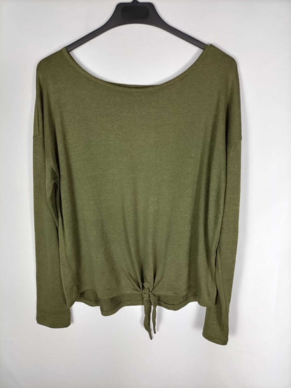 SPRINGFIELD.Green hunting knit top TL