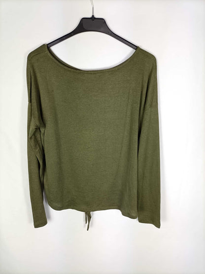 SPRINGFIELD.Green hunting knit top TL