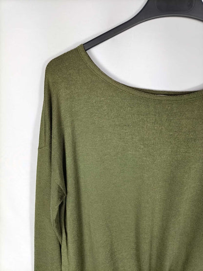 SPRINGFIELD.Green hunting knit top TL