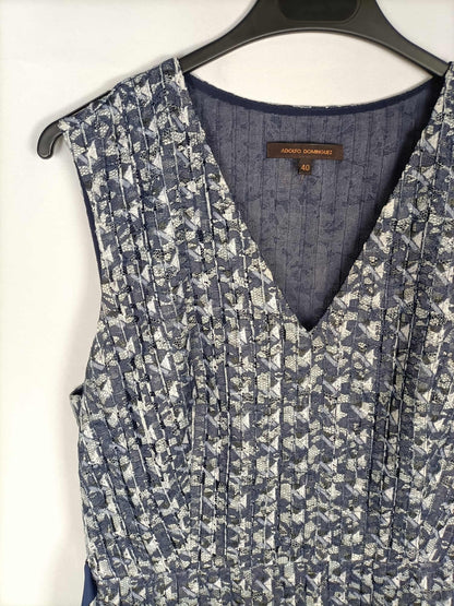 ADOLFO DOMÍNGUEZ.Vestido encaje T.40