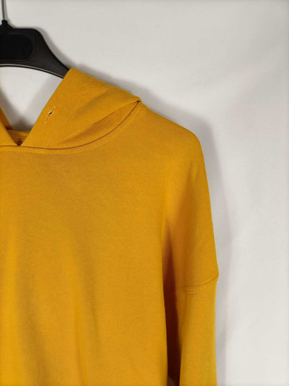 BERSHKA. Sudadera mostaza T.m (tara)
