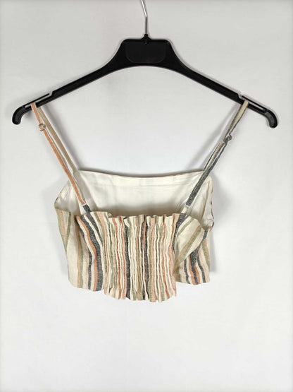 STRADIVARIUS. Croptop rayas T.s