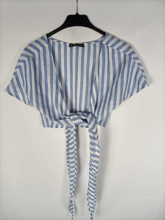 SHEIN. Striped Crop Top T.xs