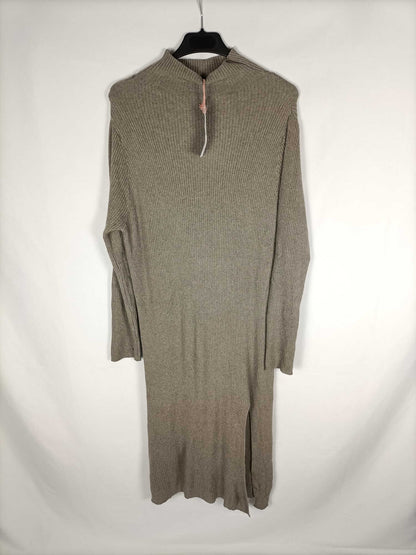 LETINZ. Vestido punto marrón T.U