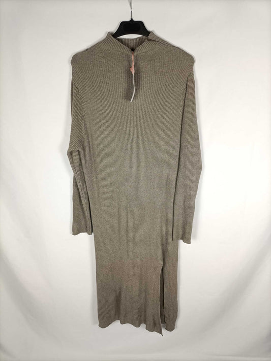 LETINZ. Vestido punto marrón T.U
