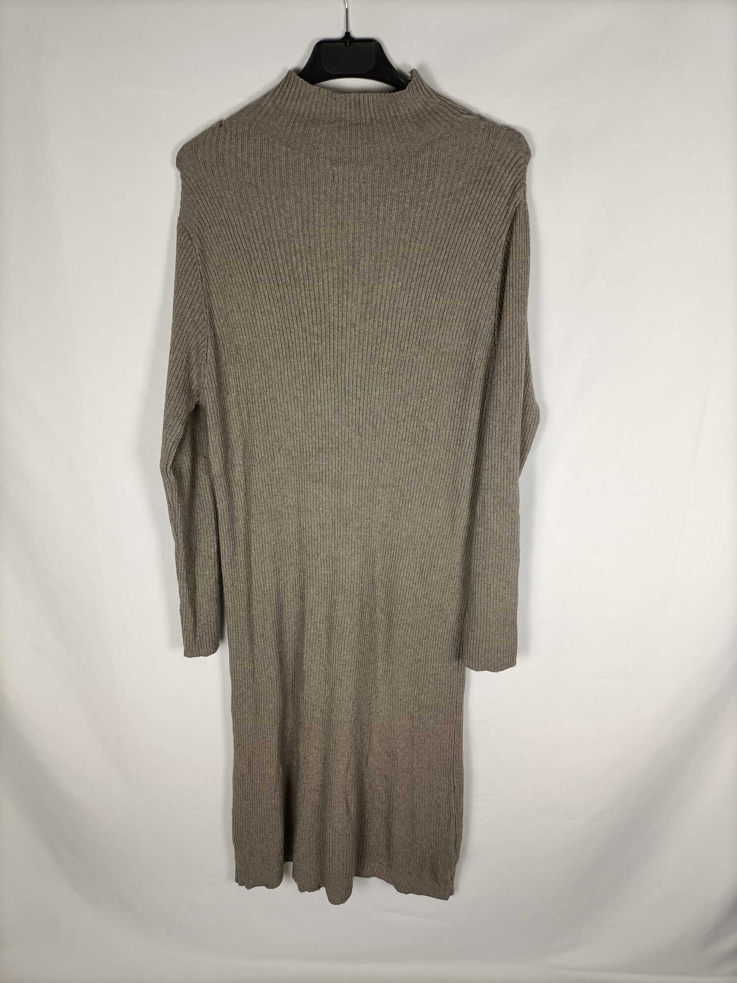LETINZ. Vestido punto marrón T.U