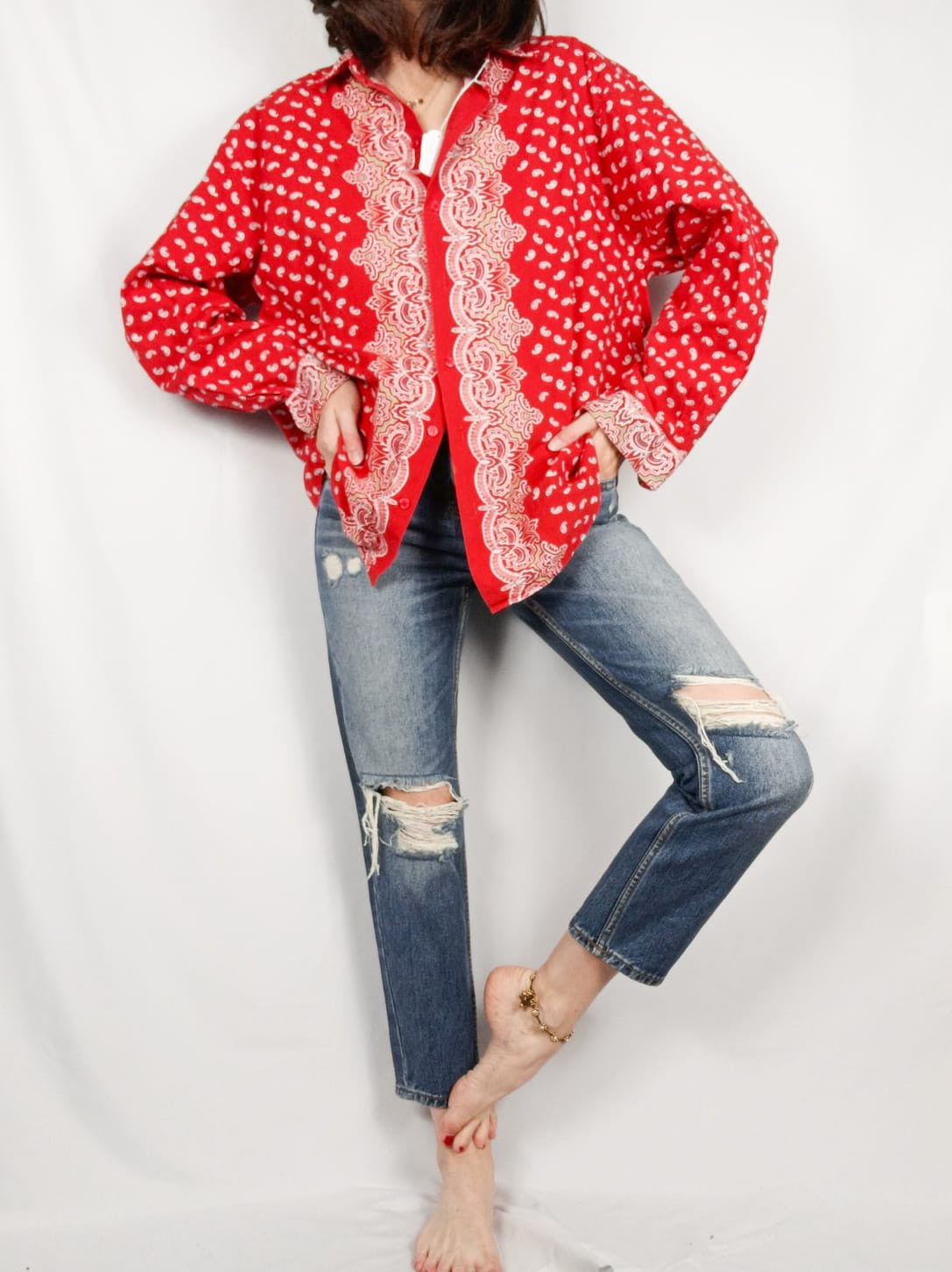 OTRAS. Camisa vintage amebas T.m