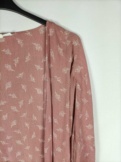 GREEN COAST.Kimono rosa T.s