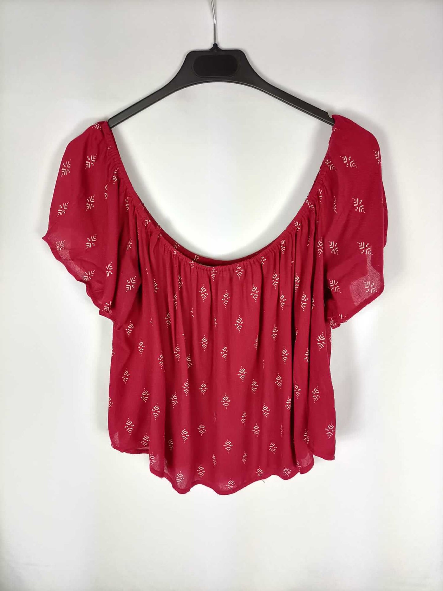 GINATRICOT.Blusa burdeos T.38