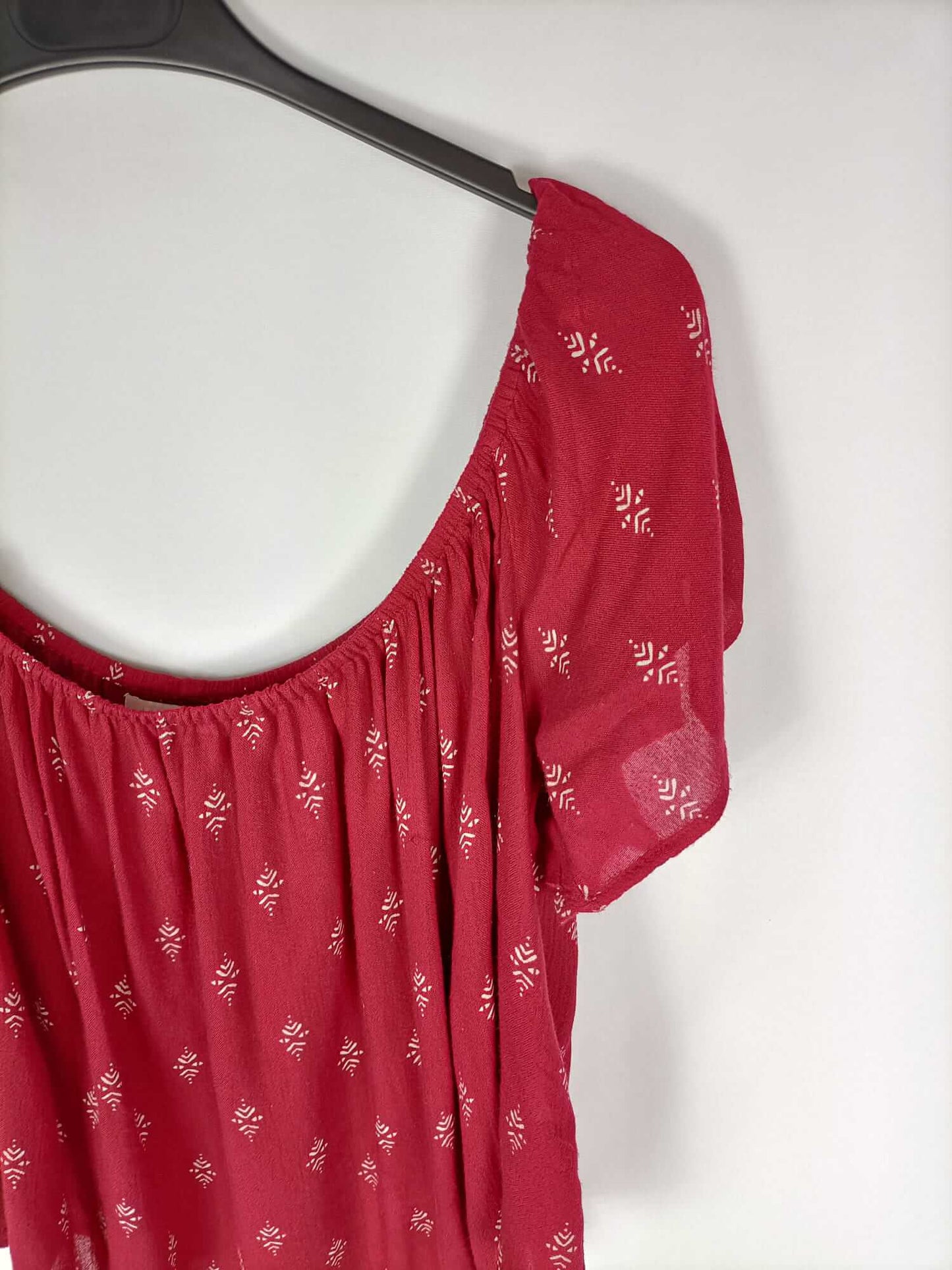 GINATRICOT.Blusa burdeos T.38