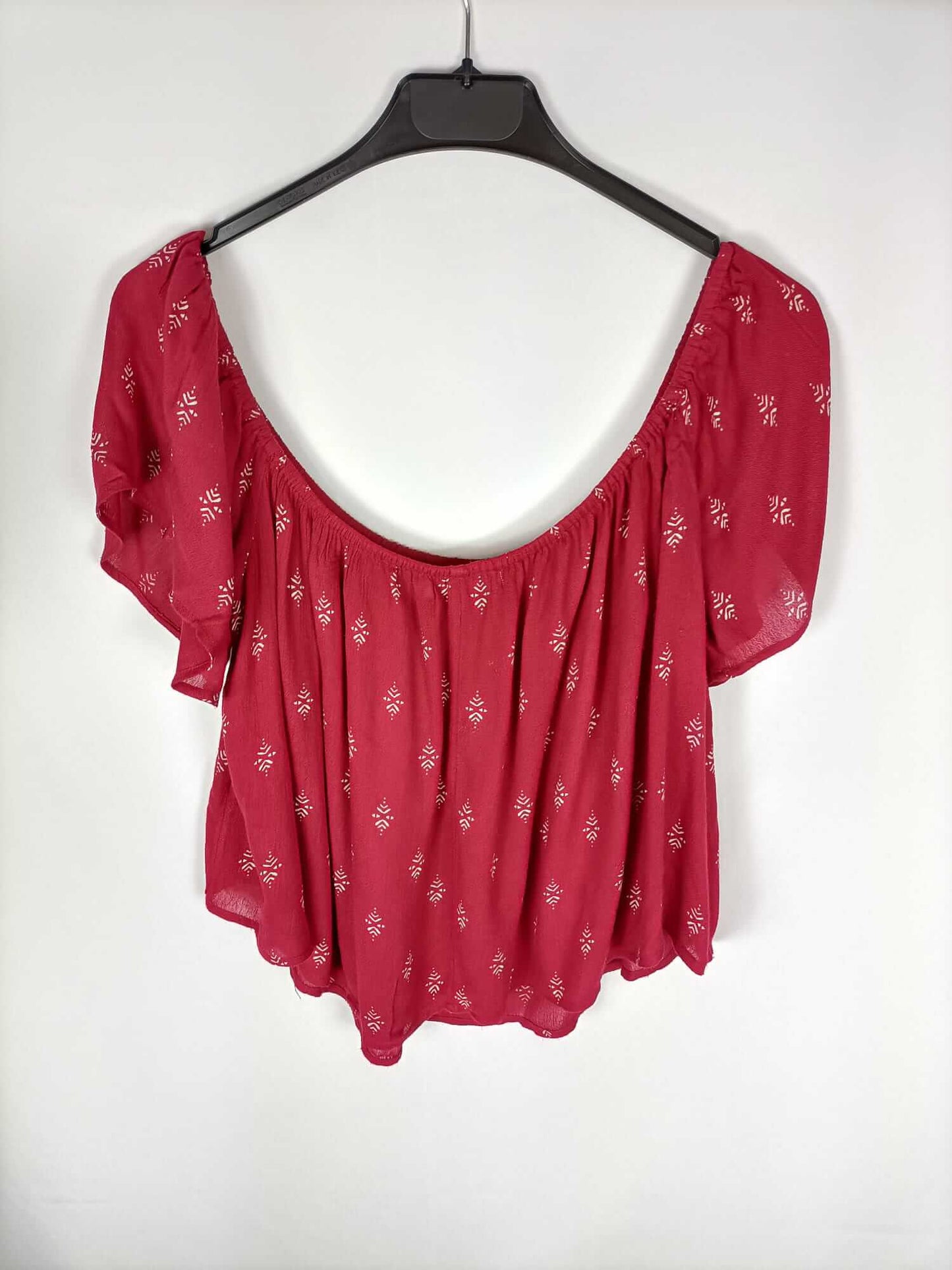 GINATRICOT.Blusa burdeos T.38