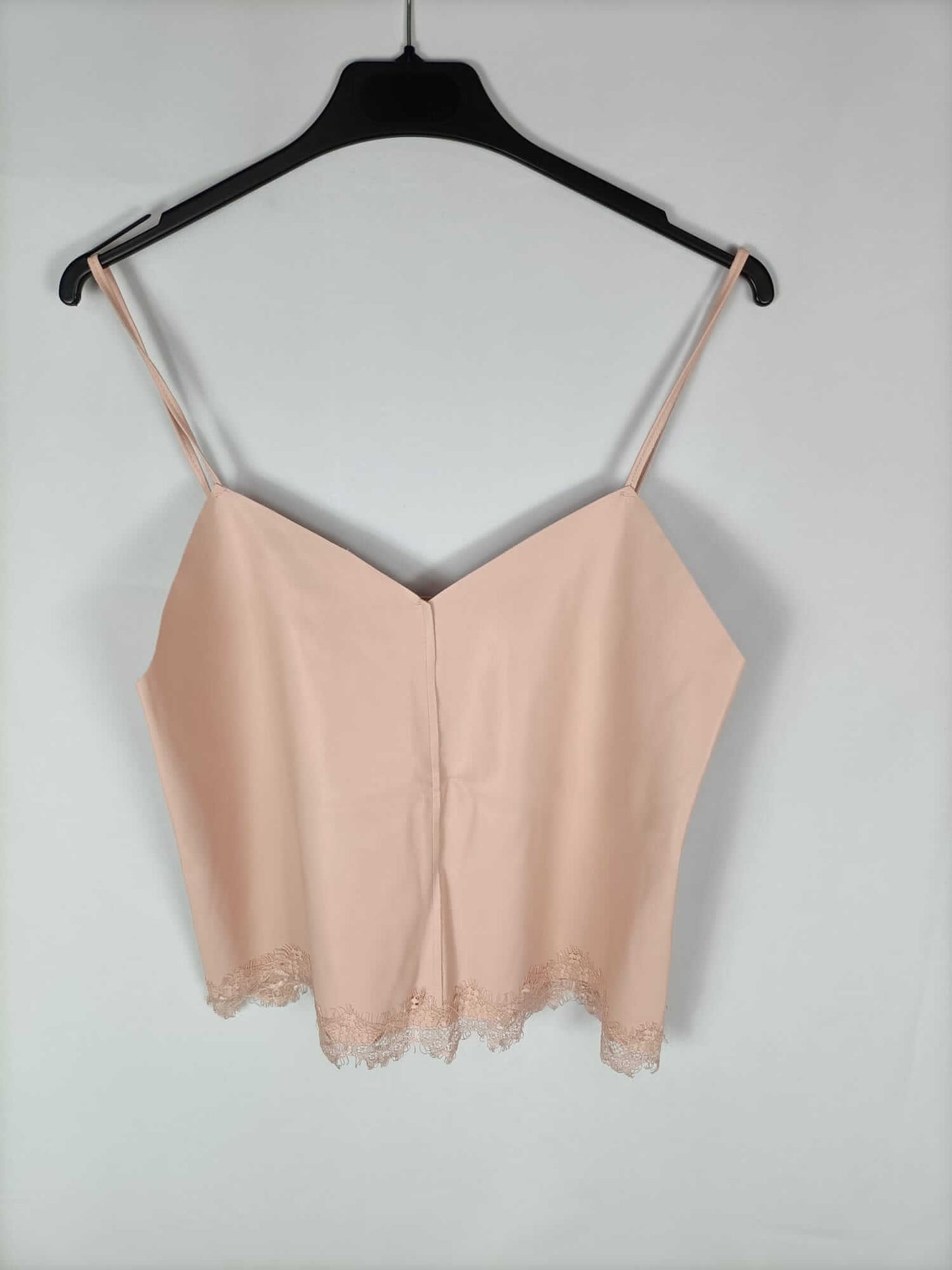 BERSHKA.Top lencero polipiel T.s