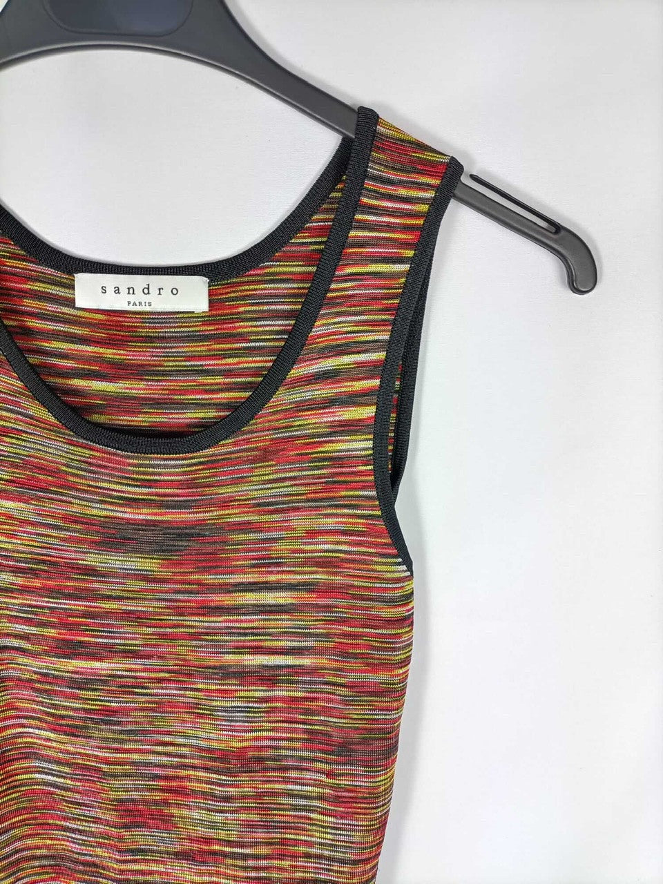 SANDRO.Vestido midi ajustado T.xs