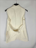 COT HOM.Vestido beige T.40 vintage (s/m)